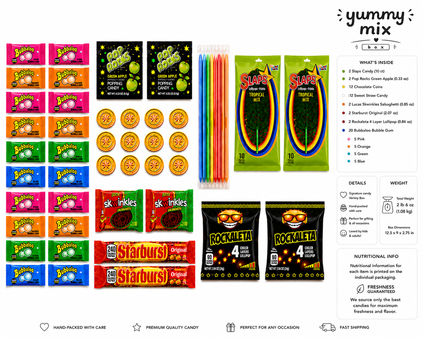 Yummy Mix Box – 54 Count Candy Variety Pack